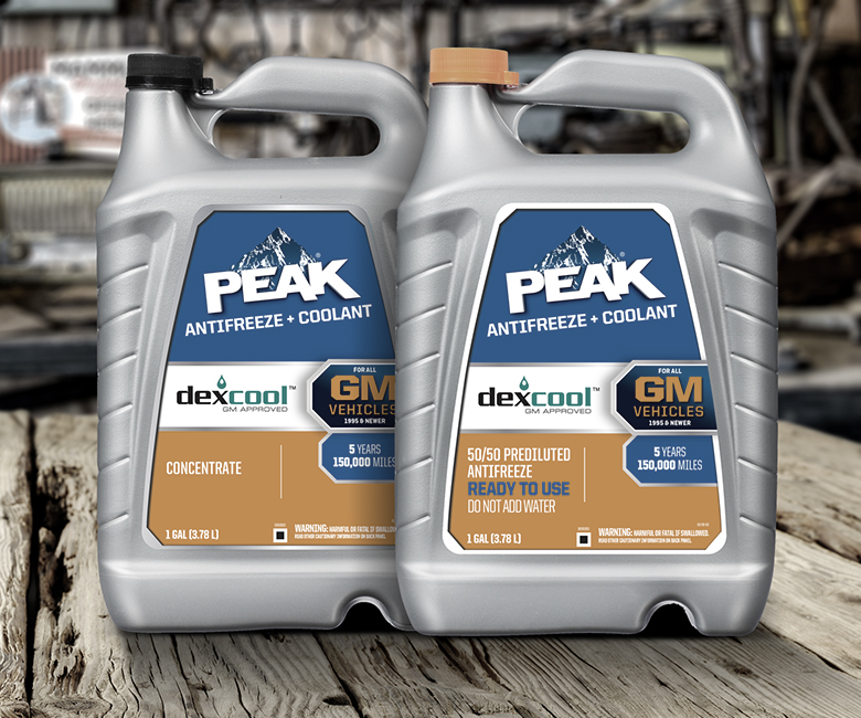 PEAK OET Orange 50/50 Prediluted Antifreeze and Coolant for Hybrid and  Plug-in Vehicles, 1 Gal.