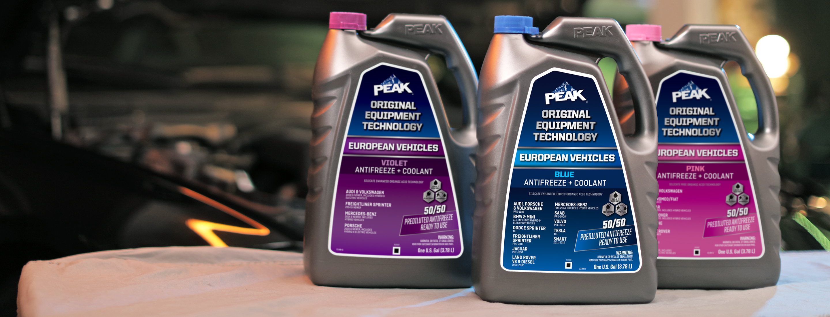 PEAK Original Equipment Technology European Vehicles Antifreeze